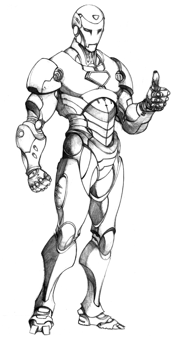 Iron Man 4 Coloring Pages Free Printable 8