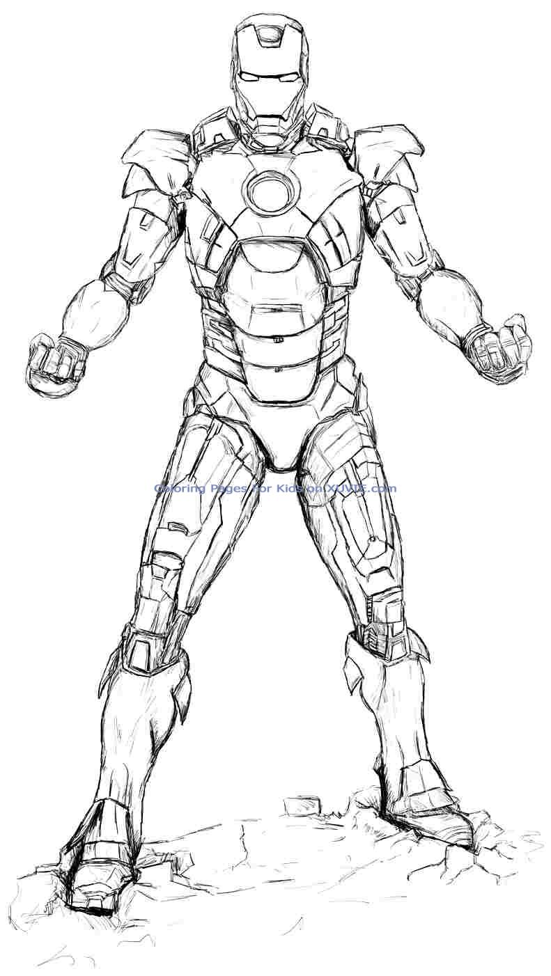 Iron Man 4 Coloring Pages Free Printable 9