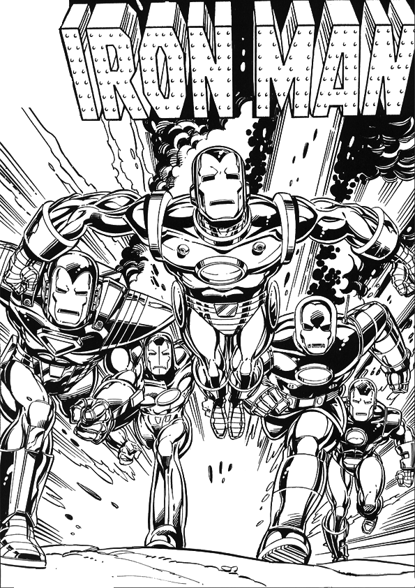 Iron Man 4 Coloring Pages Free Printable 92