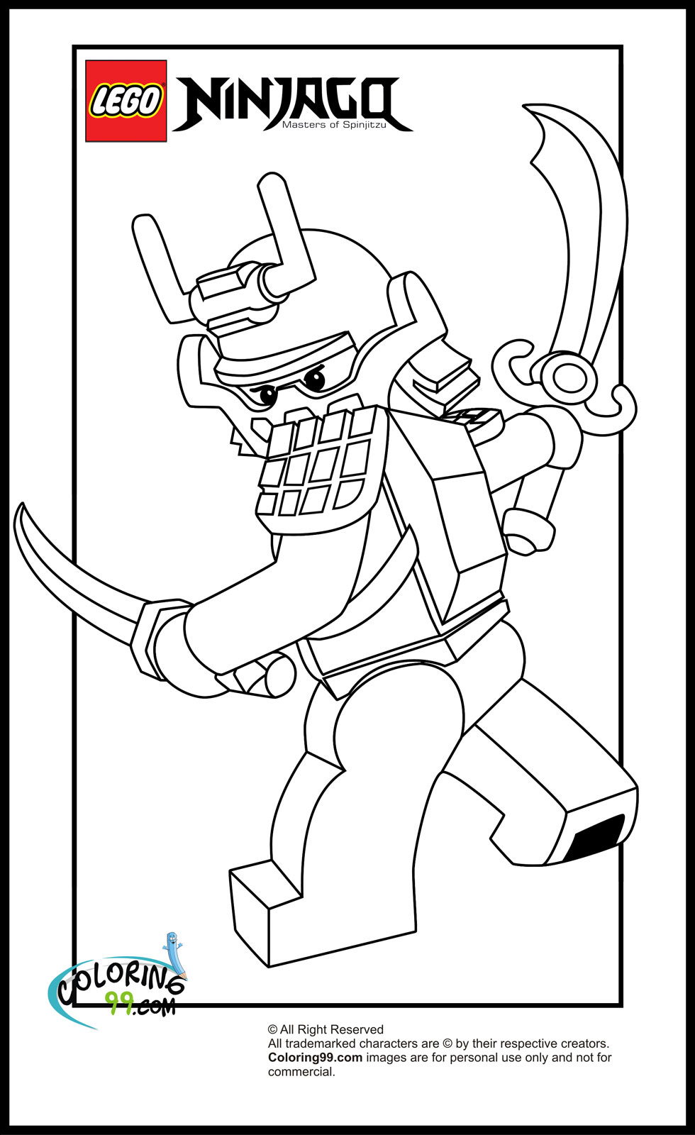 Lego Ninjago Coloring Pages Free Printable 116