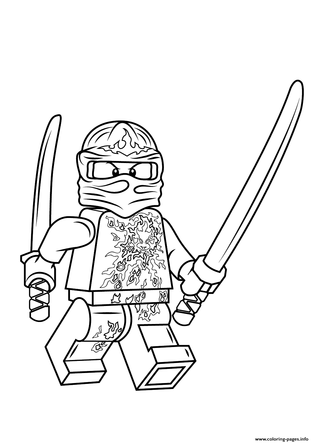 Lego Ninjago Coloring Pages Free Printable 119