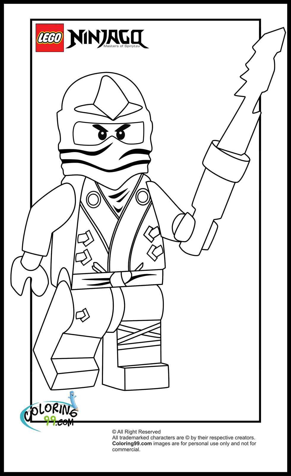 Lego Ninjago Coloring Pages Free Printable 48