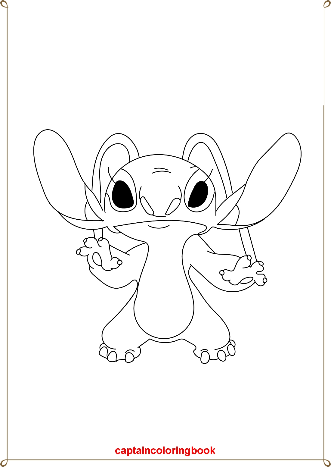 Lilo and Stitch Coloring Pages Free Printable 12