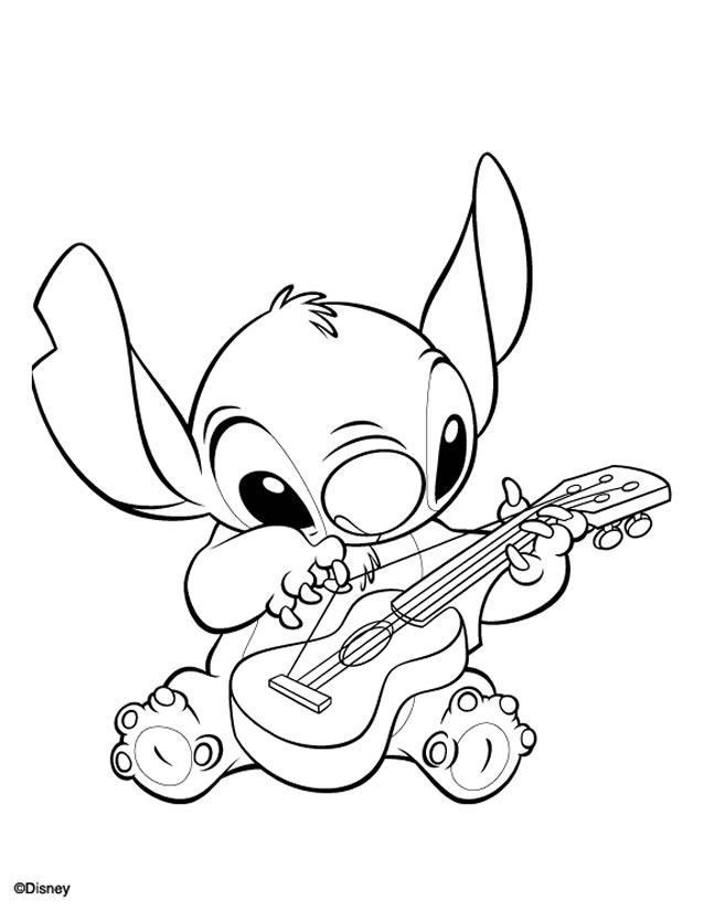 Lilo and Stitch Coloring Pages Free Printable 13