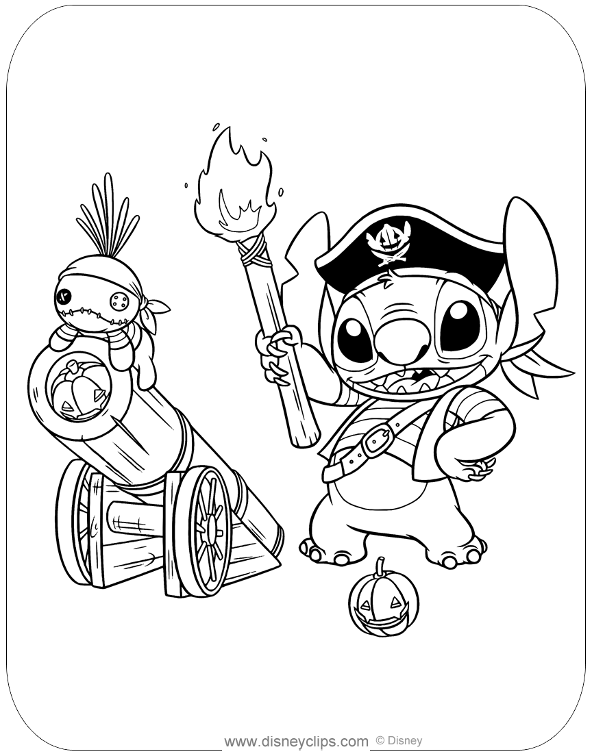 Lilo and Stitch Coloring Pages Free Printable 16