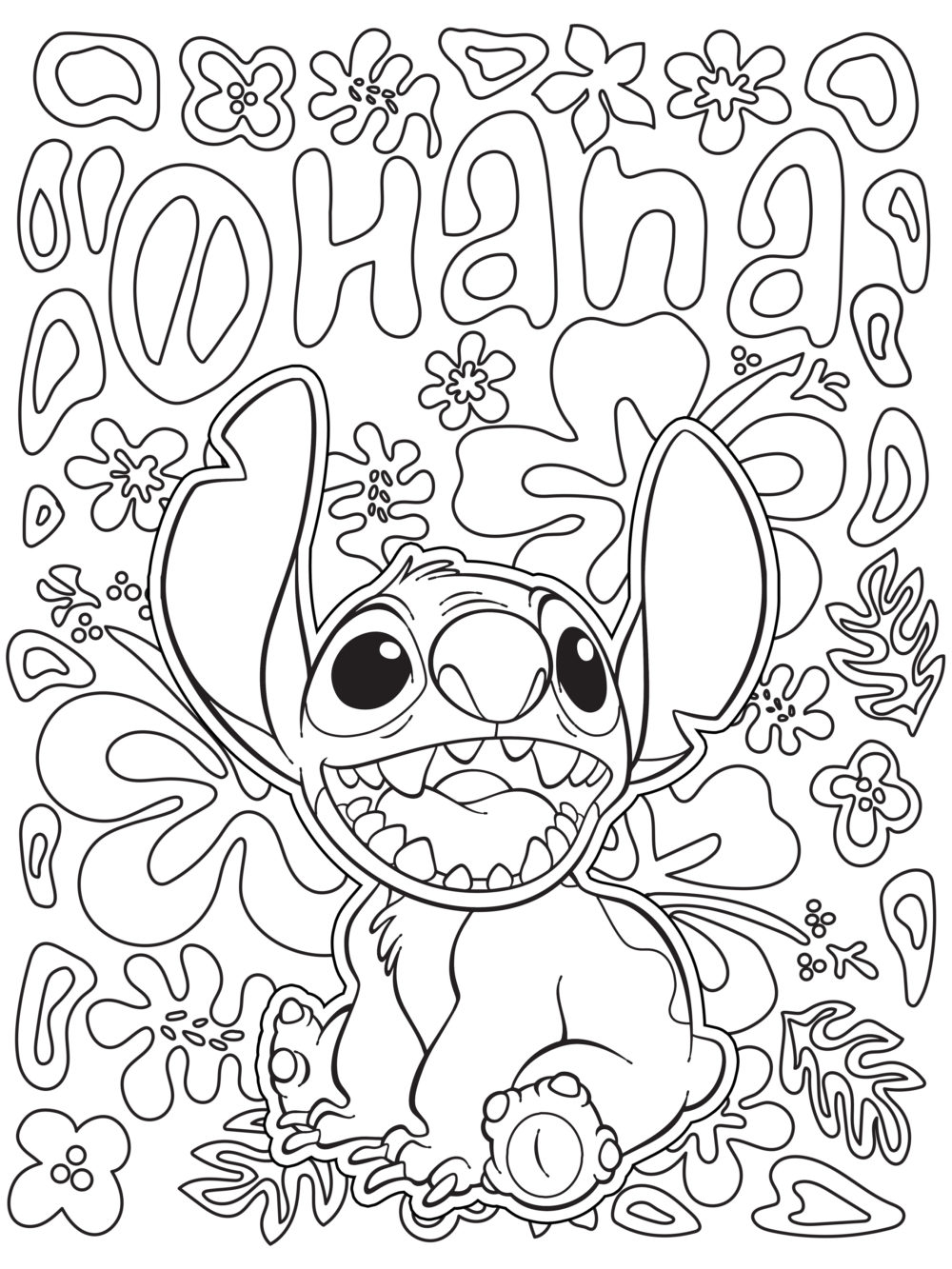 Lilo and Stitch Coloring Pages Free Printable 20