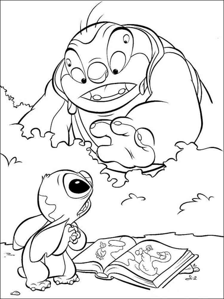 Lilo and Stitch Coloring Pages Free Printable 25