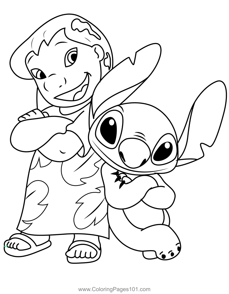 Lilo and Stitch Coloring Pages Free Printable 31