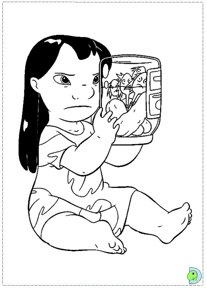 Lilo and Stitch Coloring Pages Free Printable 43