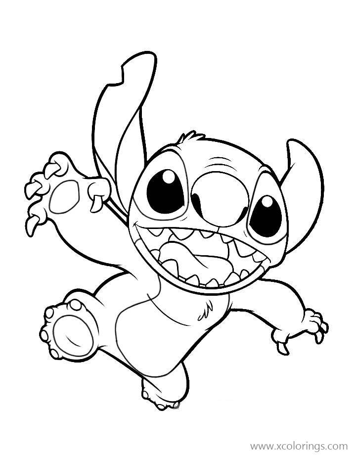 Lilo and Stitch Coloring Pages Free Printable 47