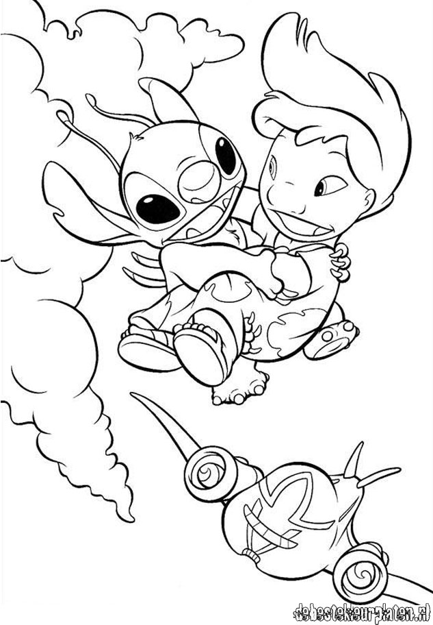 Lilo and Stitch Coloring Pages Free Printable 53