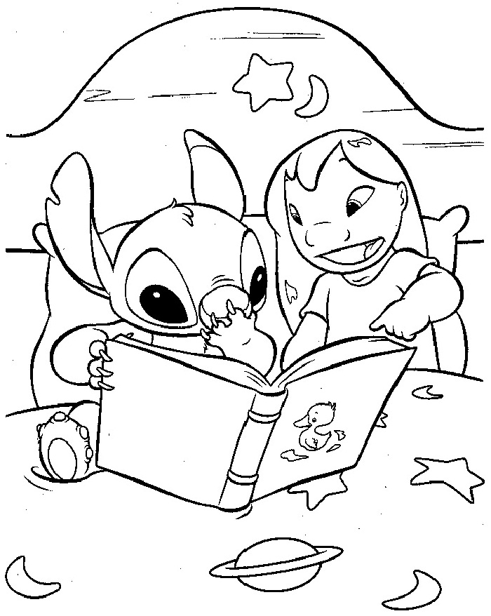 Lilo and Stitch Coloring Pages Free Printable 58