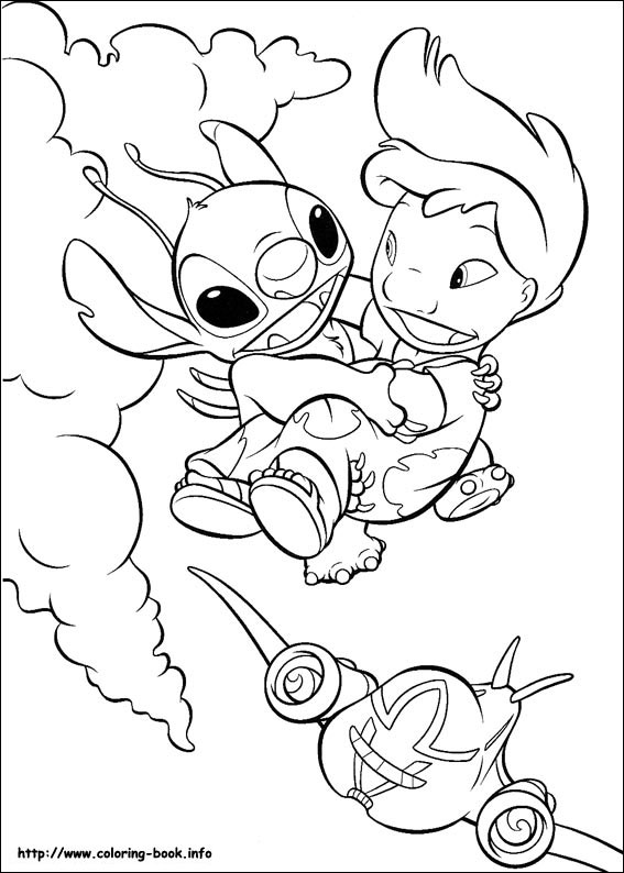 Lilo and Stitch Coloring Pages Free Printable 65