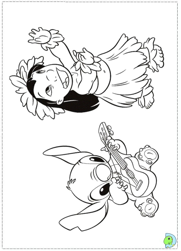 Lilo and Stitch Coloring Pages Free Printable 66