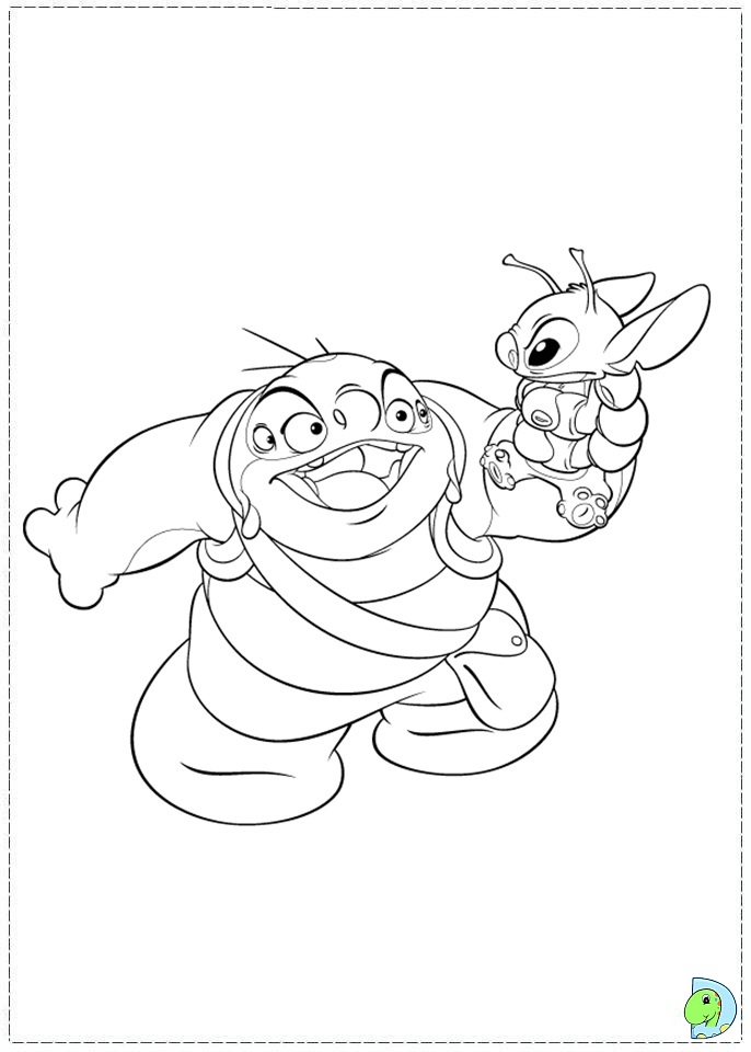 Lilo and Stitch Coloring Pages Free Printable 77