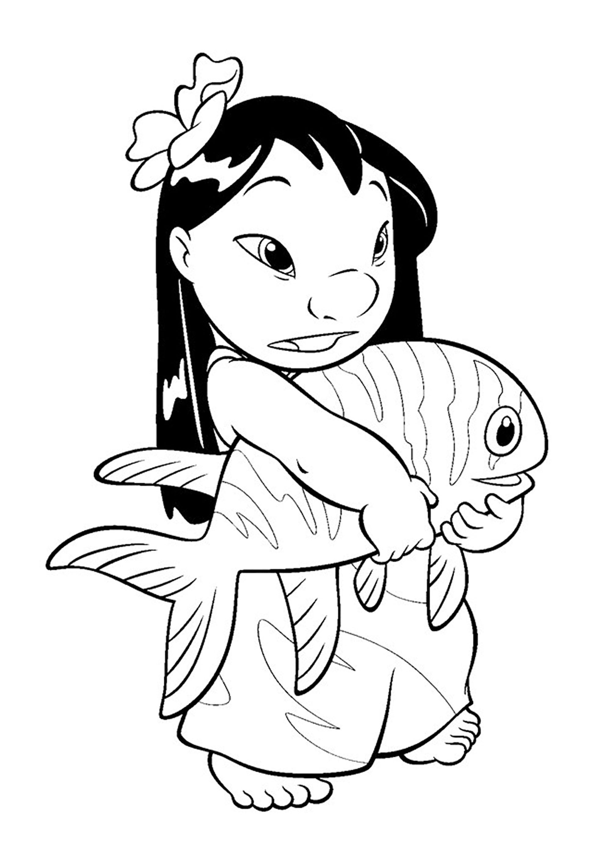 Lilo and Stitch Coloring Pages Free Printable 79