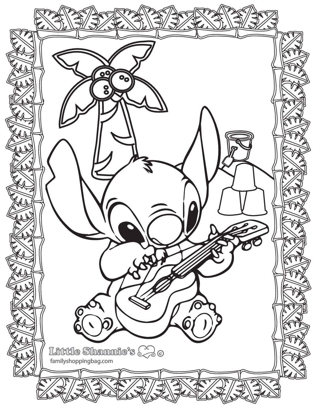 Lilo and Stitch Coloring Pages Free Printable 82