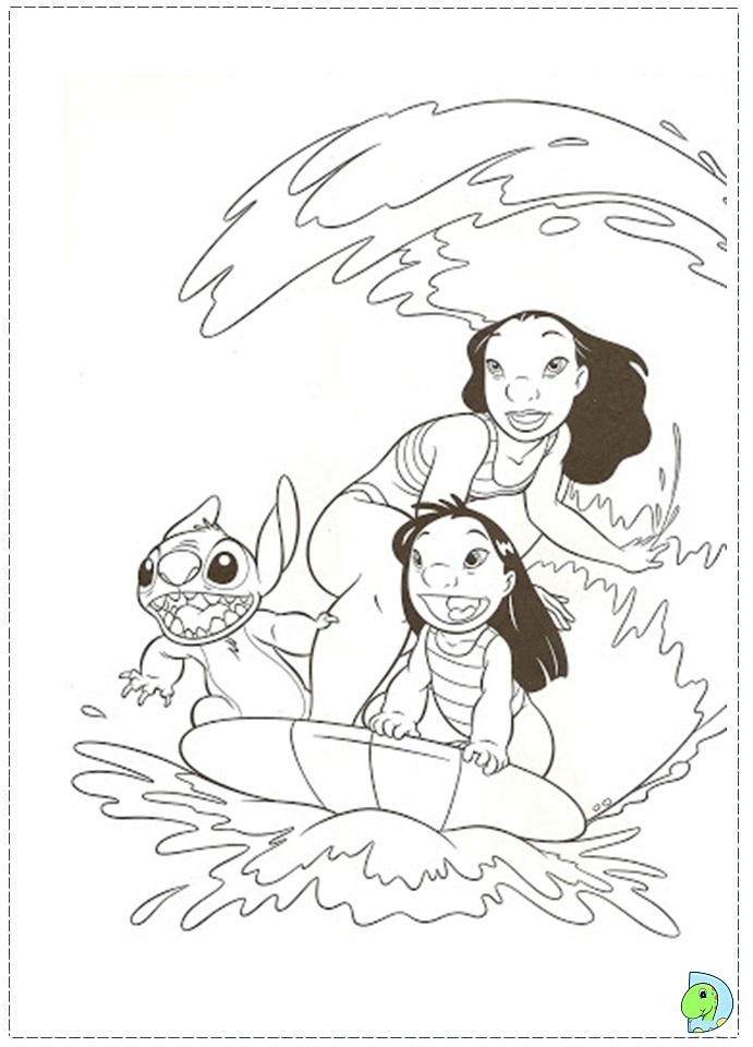 Lilo and Stitch Coloring Pages Free Printable 86