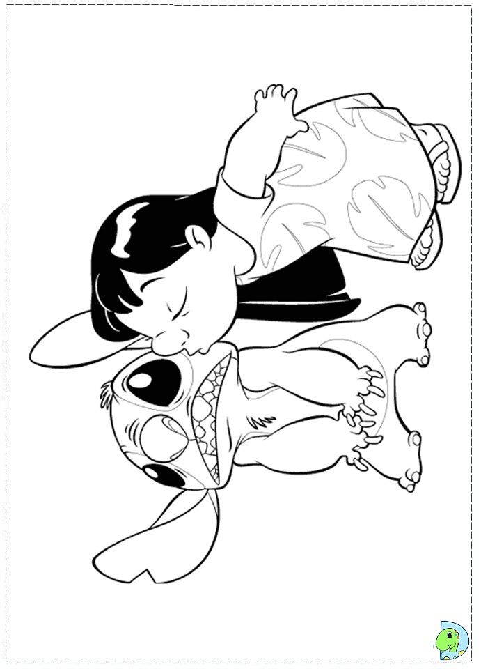 Lilo and Stitch Coloring Pages Free Printable 96