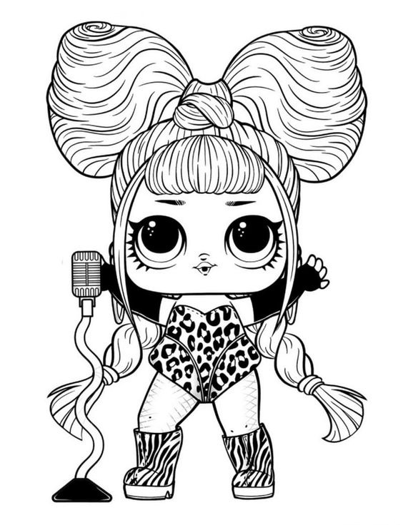 Lol Doll Coloring Pages Free Printable 108