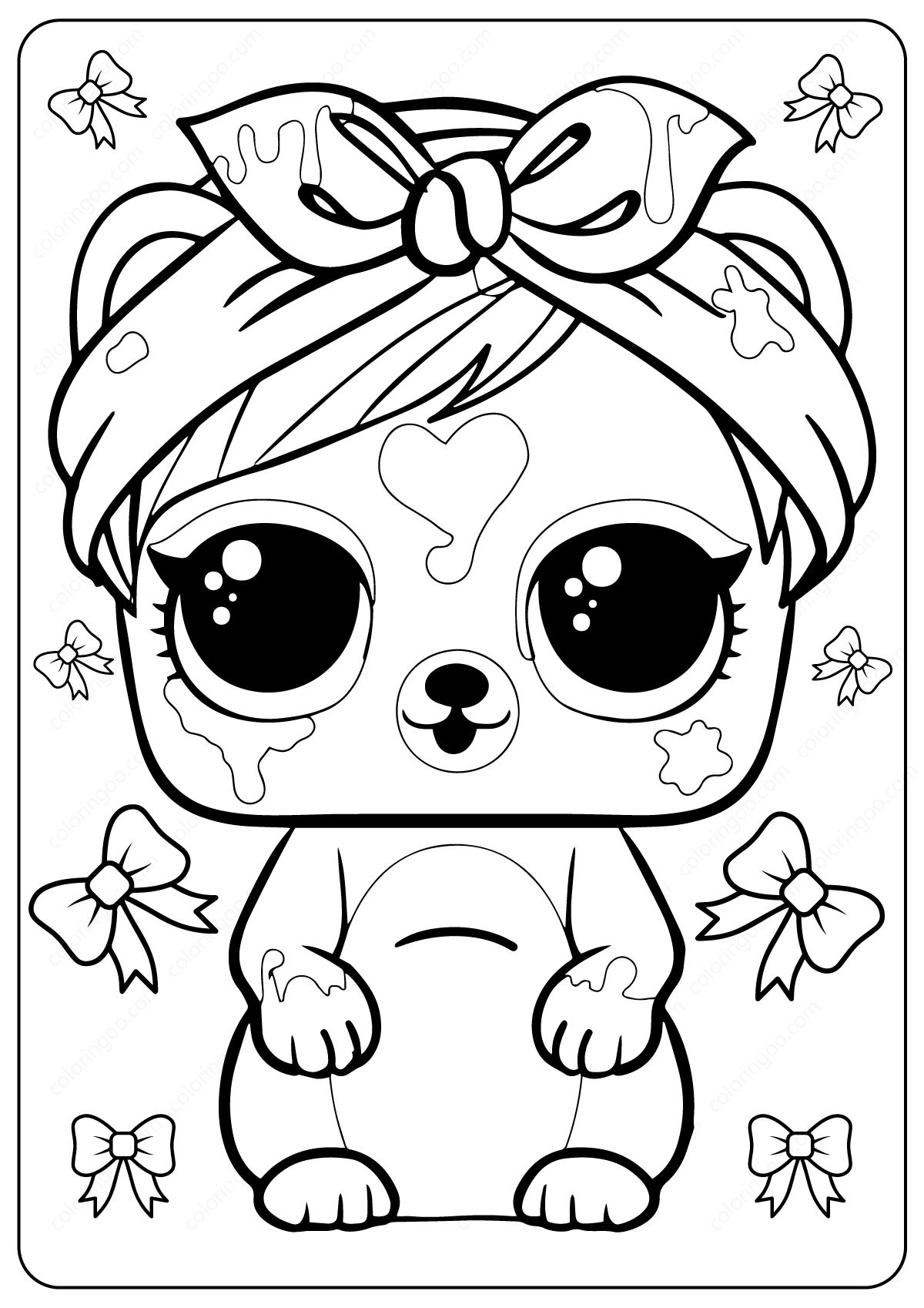 Lol Doll Coloring Pages Free Printable 109