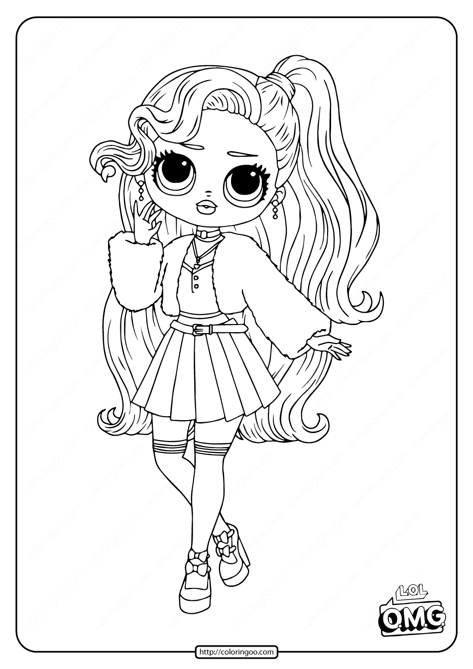 Lol Doll Coloring Pages Free Printable 111