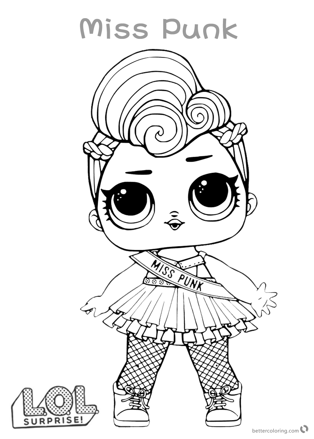 Lol Doll Coloring Pages Free Printable 114