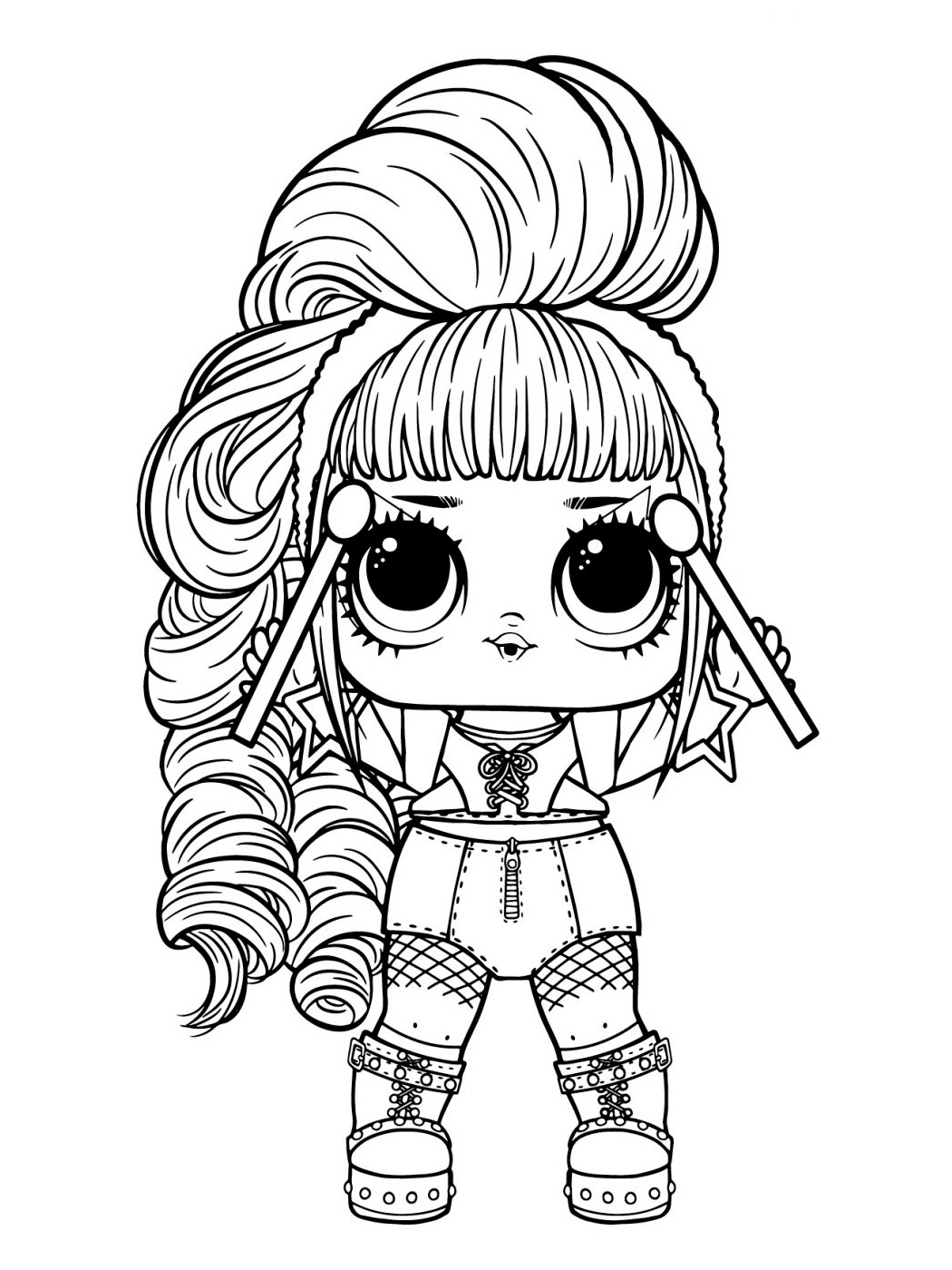 Lol Doll Coloring Pages Free Printable 12