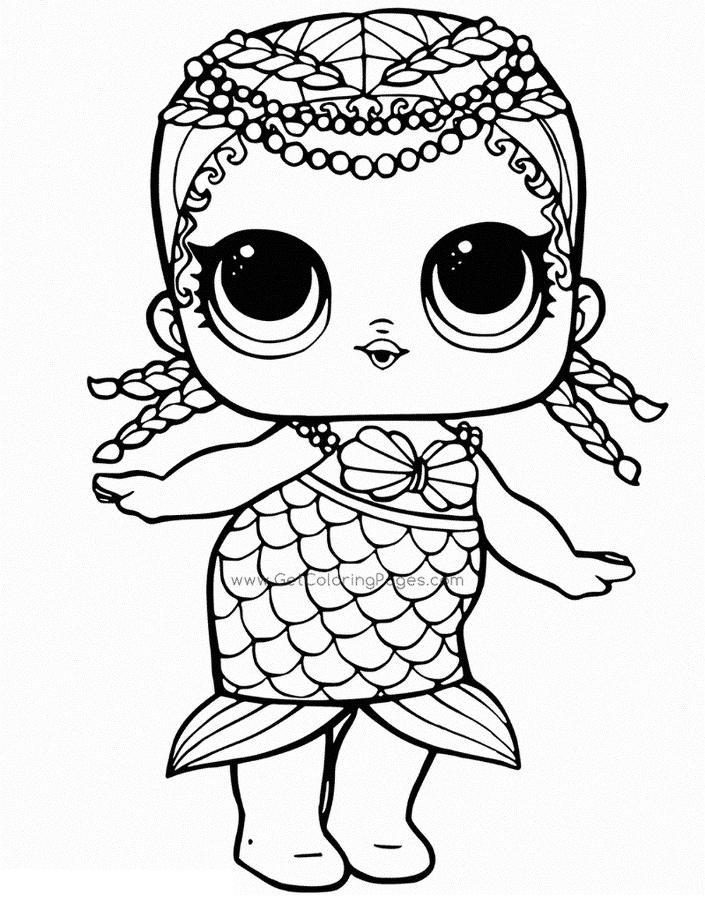 Lol Doll Coloring Pages Free Printable 123