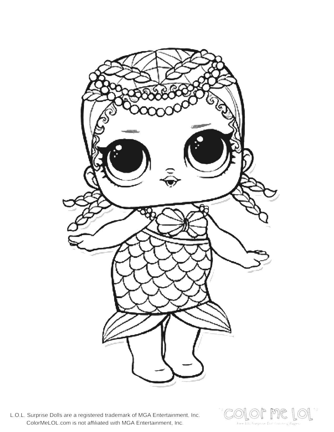 Lol Doll Coloring Pages Free Printable 124