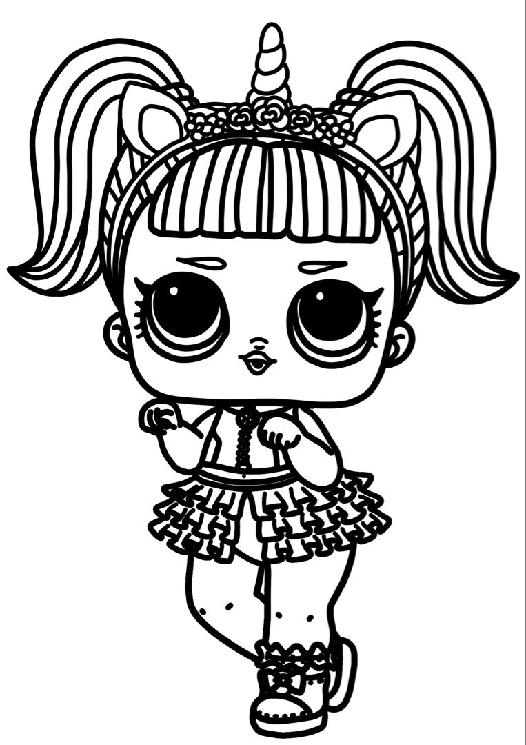 Lol Doll Coloring Pages Free Printable 127