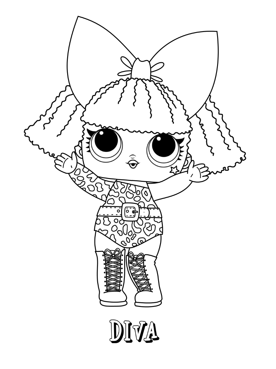 Lol Doll Coloring Pages Free Printable 129