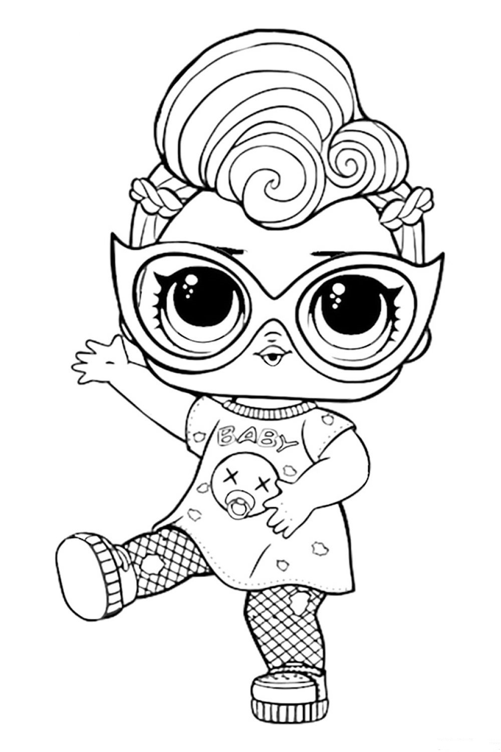 Lol Doll Coloring Pages Free Printable 135