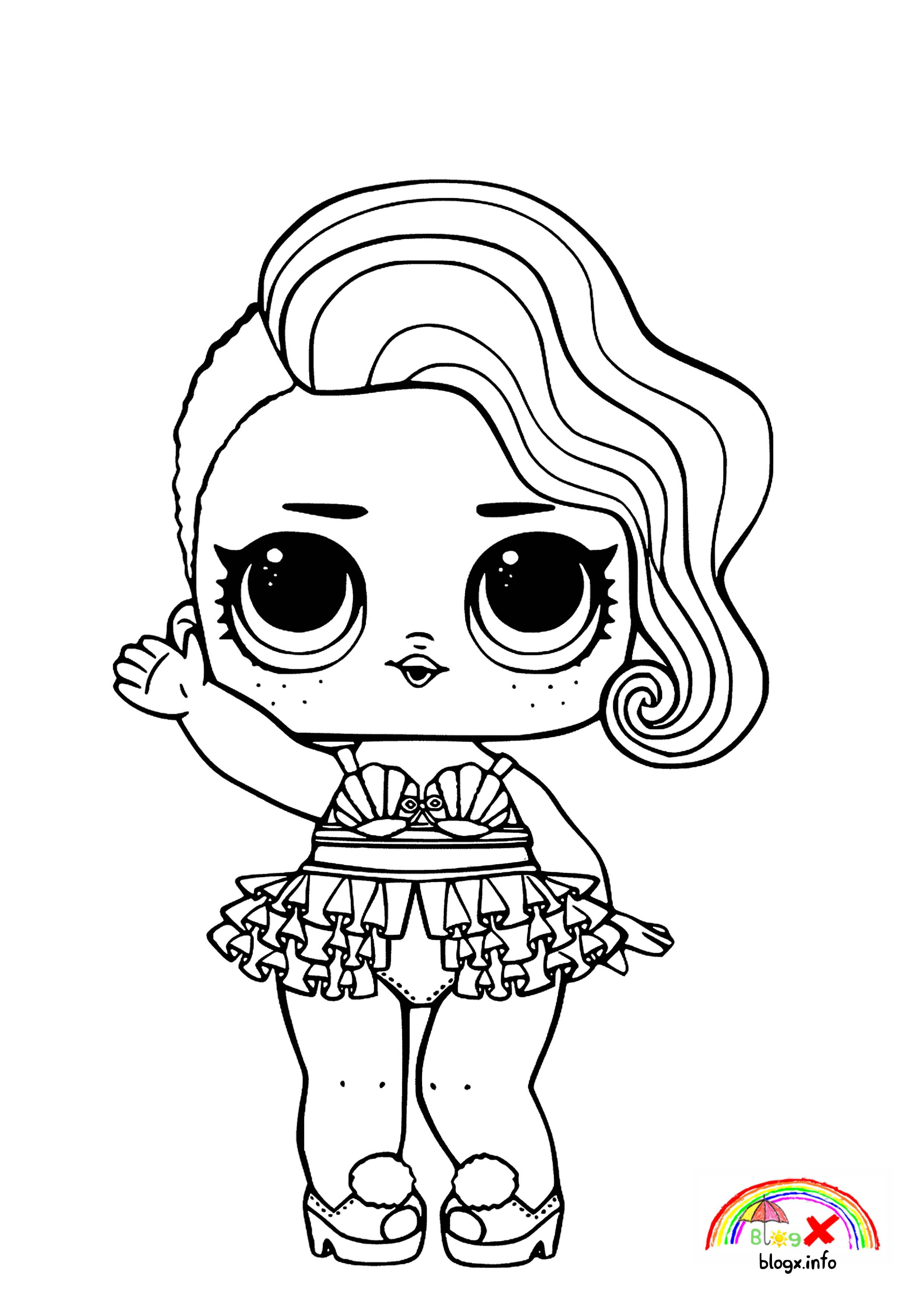 Lol Doll Coloring Pages Free Printable 16