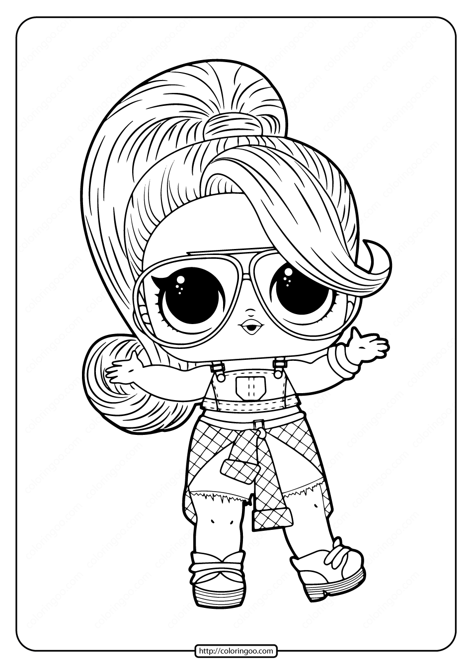 Lol Doll Coloring Pages Free Printable 4