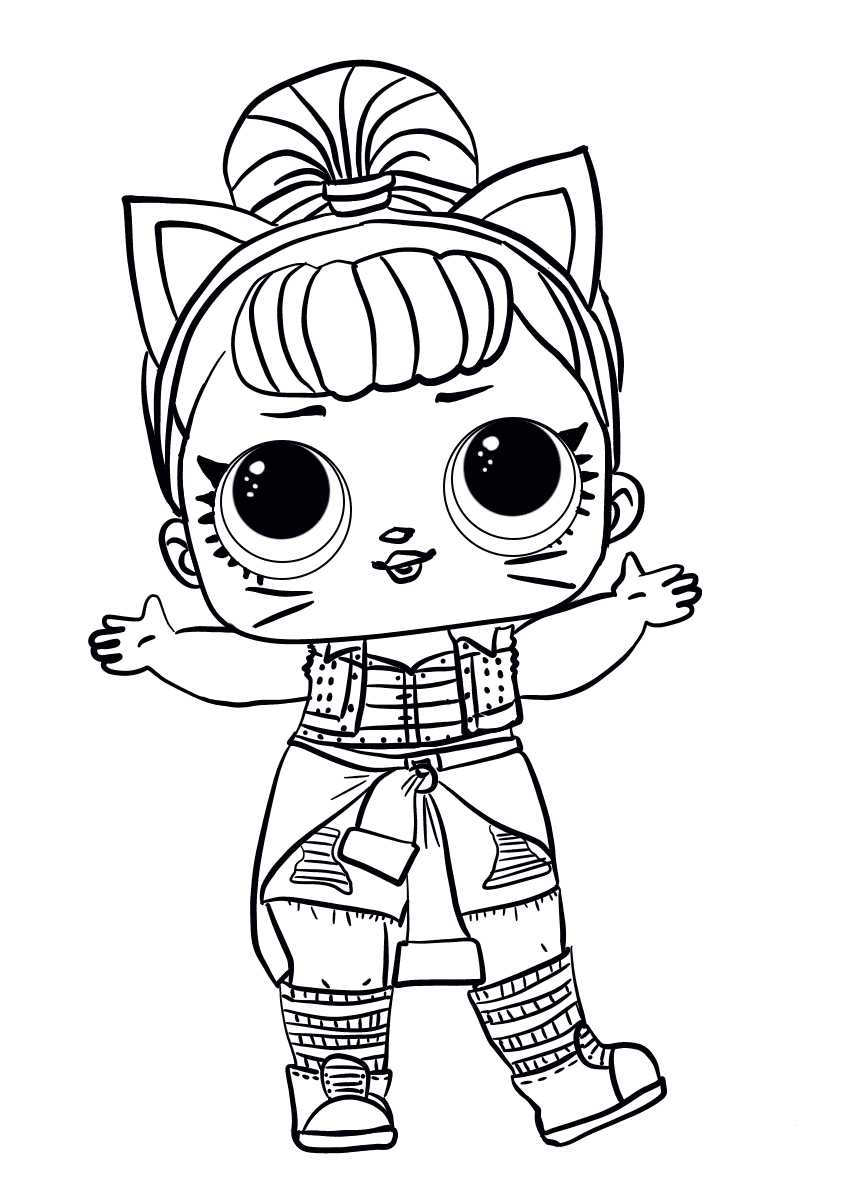 Lol Doll Coloring Pages Free Printable 44