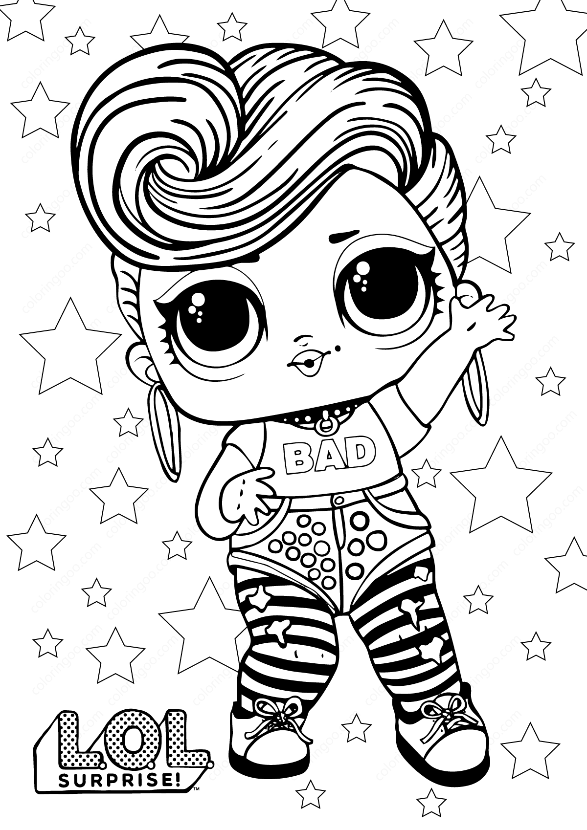 Lol Doll Coloring Pages Free Printable 5