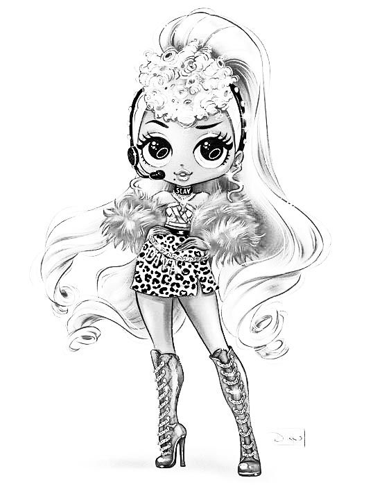 Lol Doll Coloring Pages Free Printable 61