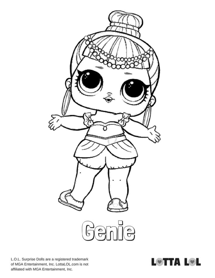 Lol Doll Coloring Pages Free Printable 78