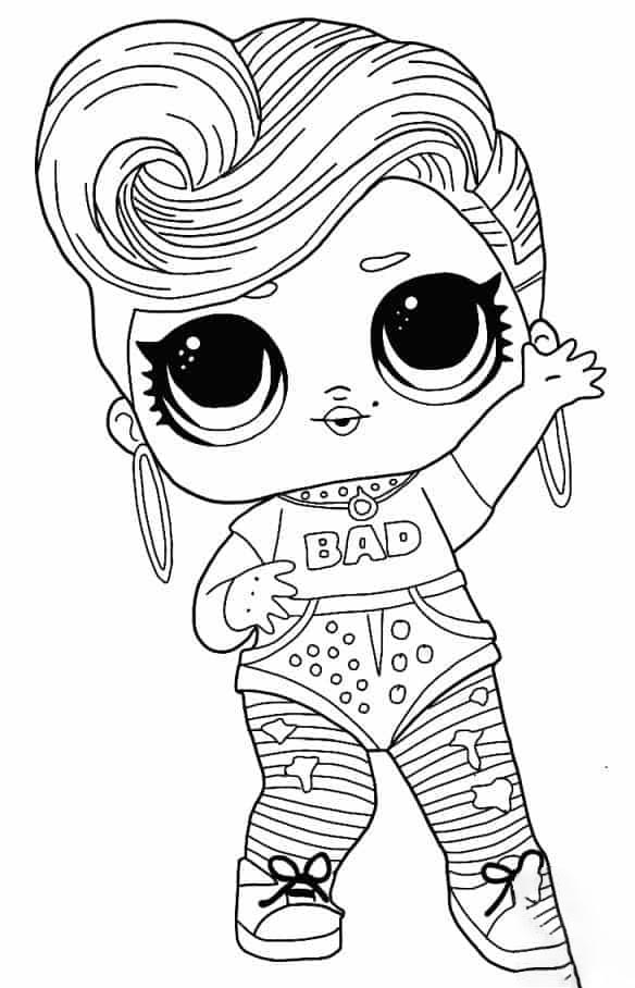 Lol Doll Coloring Pages Free Printable 82