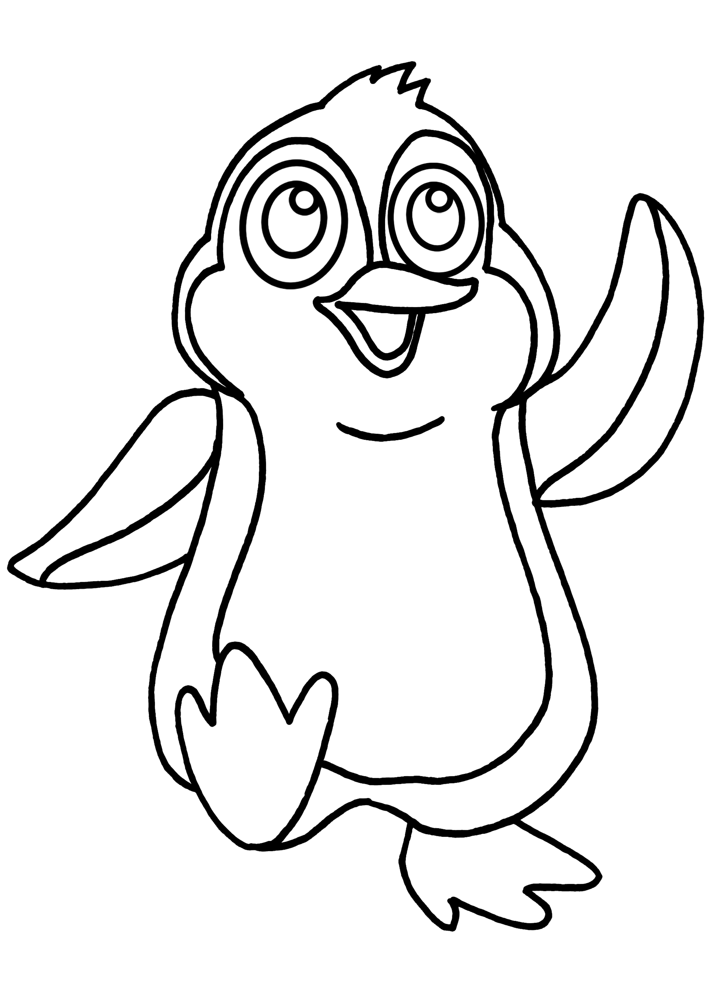 Penguin Coloring Pages Free Printable 1