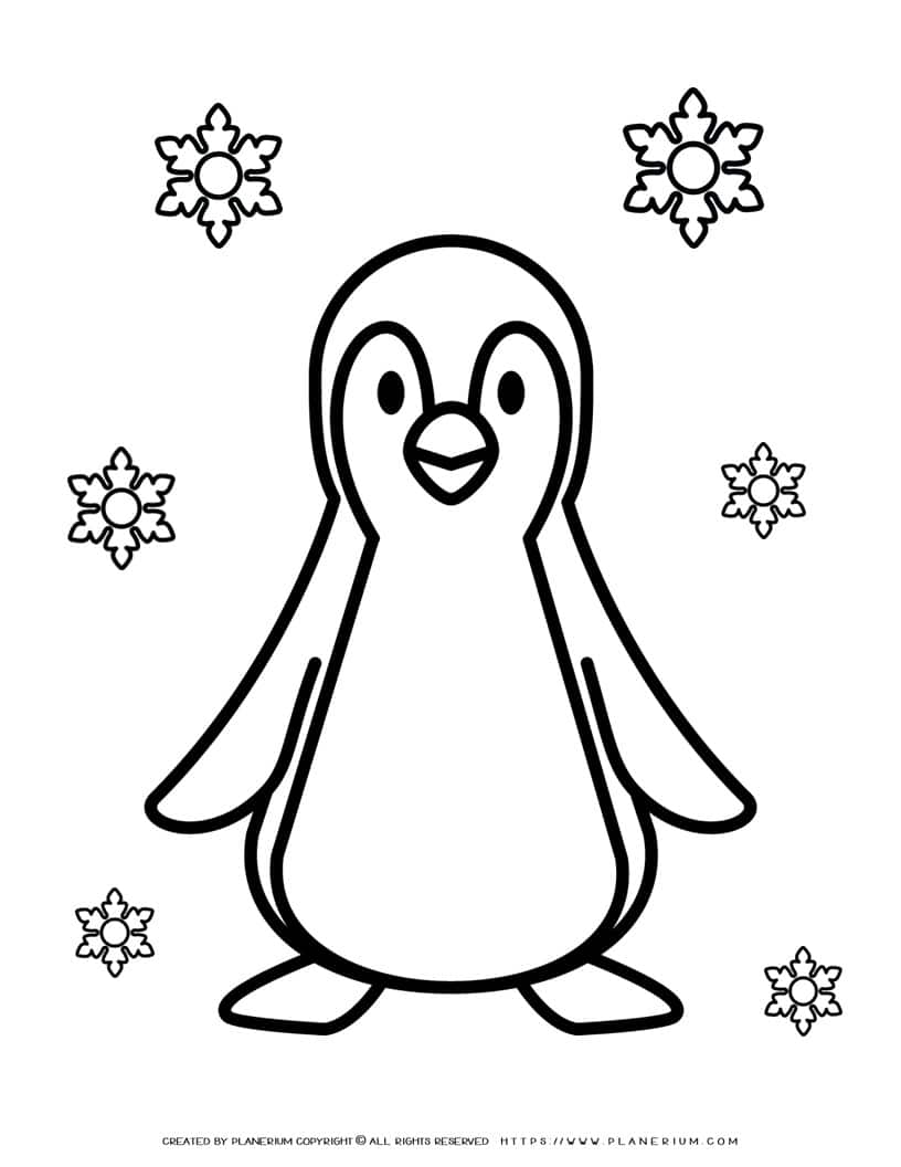 Penguin Coloring Pages Free Printable 102