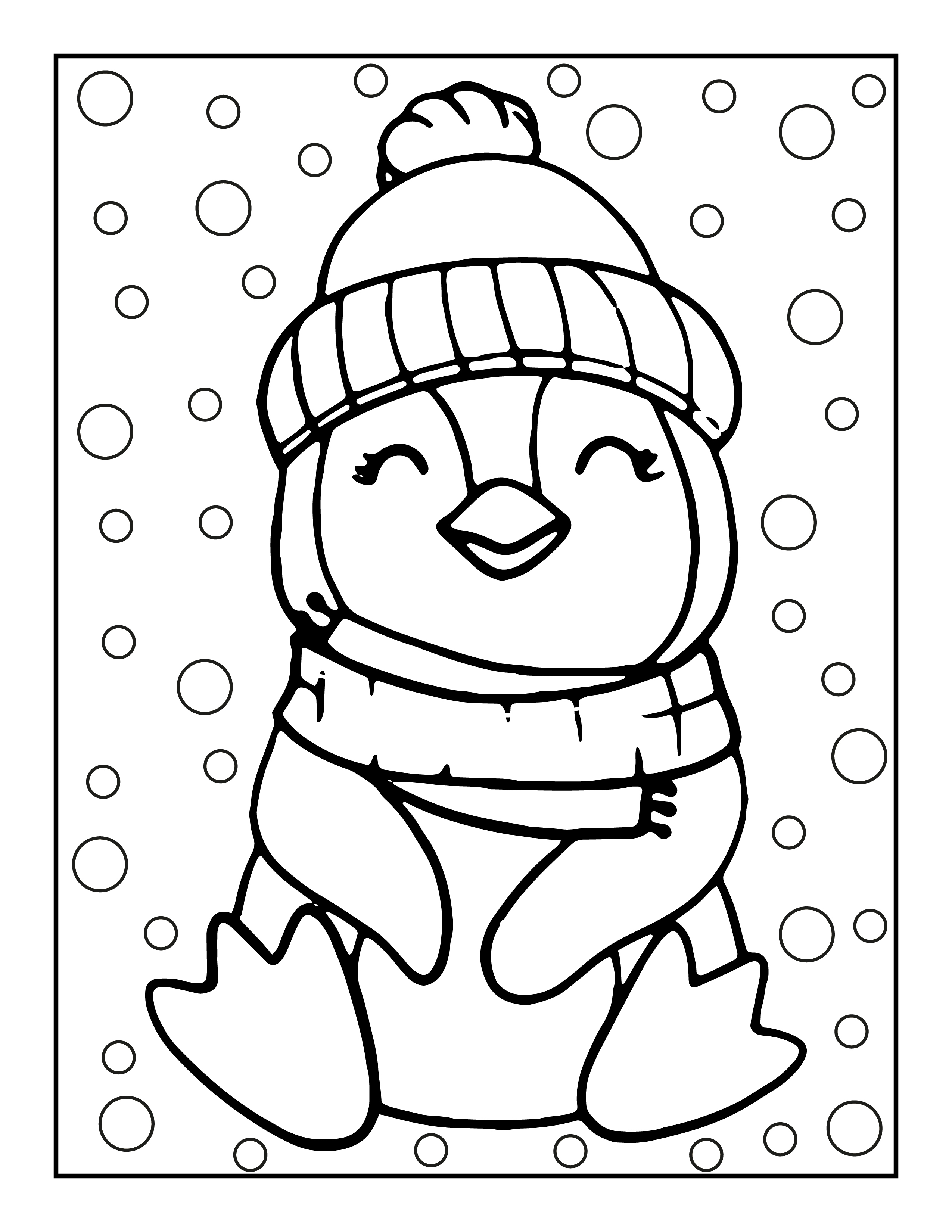 Penguin Coloring Pages Free Printable 16