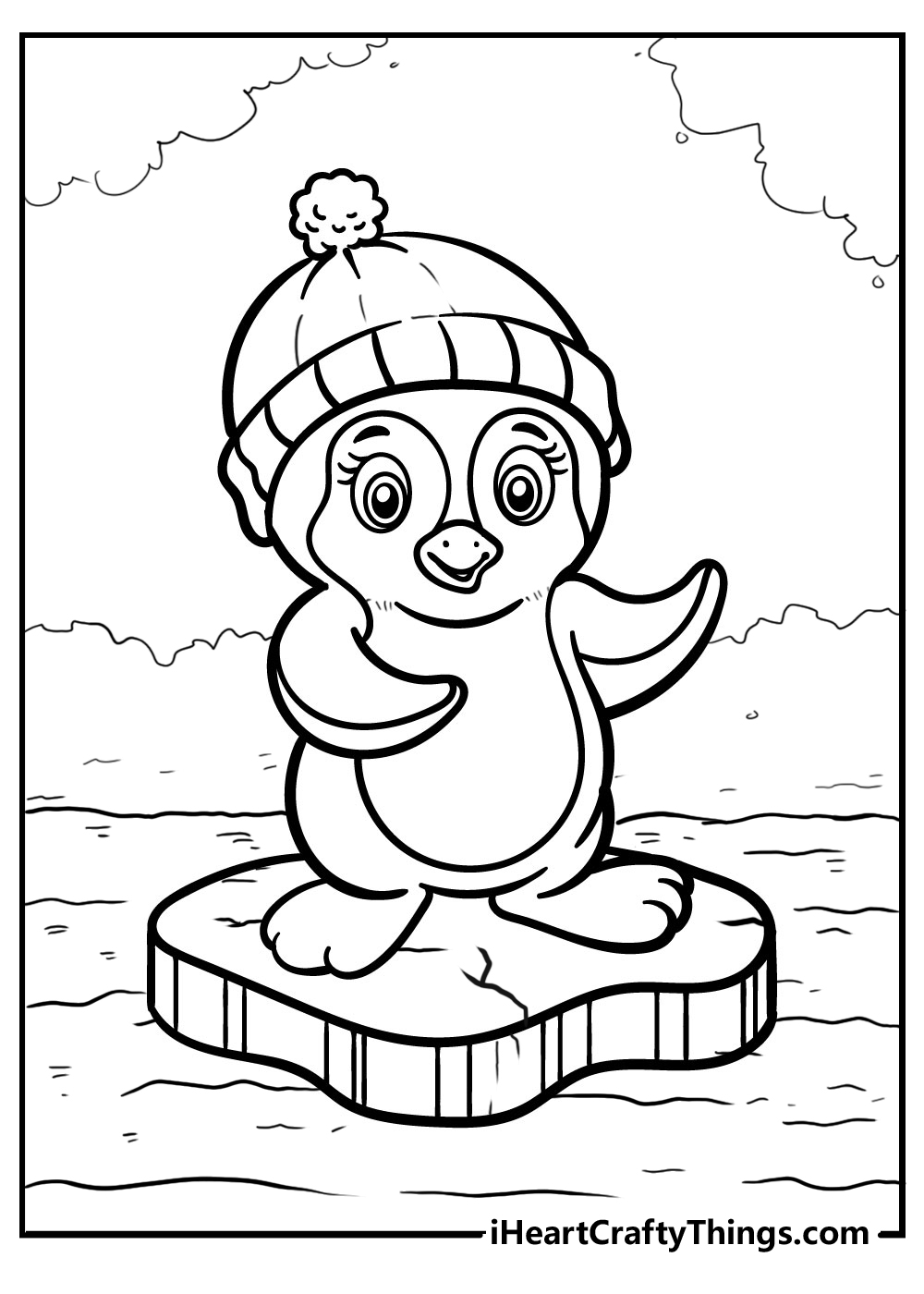 Penguin Coloring Pages Free Printable 17