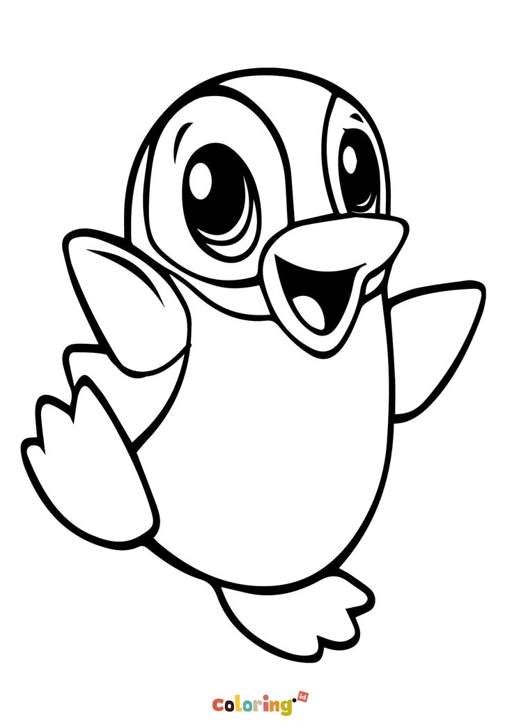 Penguin Coloring Pages Free Printable 18