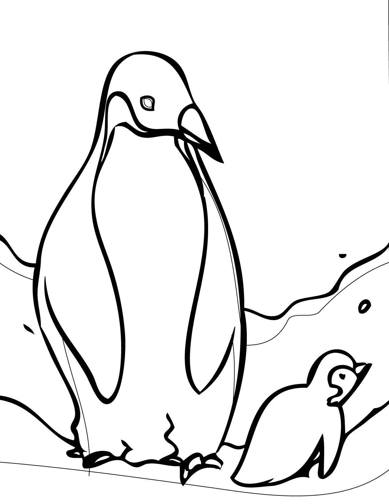 Penguin Coloring Pages Free Printable 2