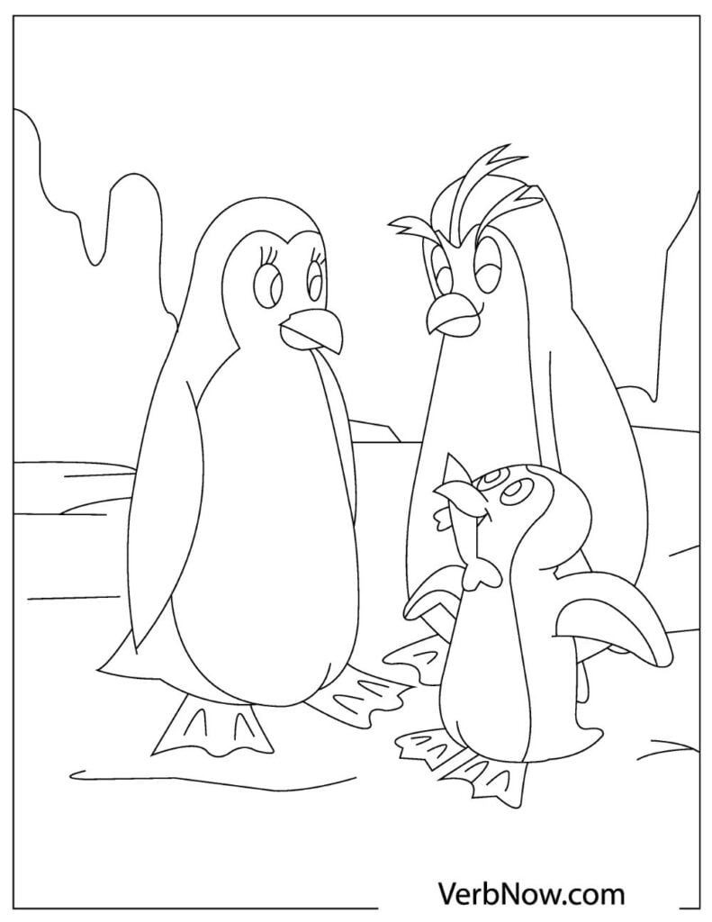 Penguin Coloring Pages Free Printable 20