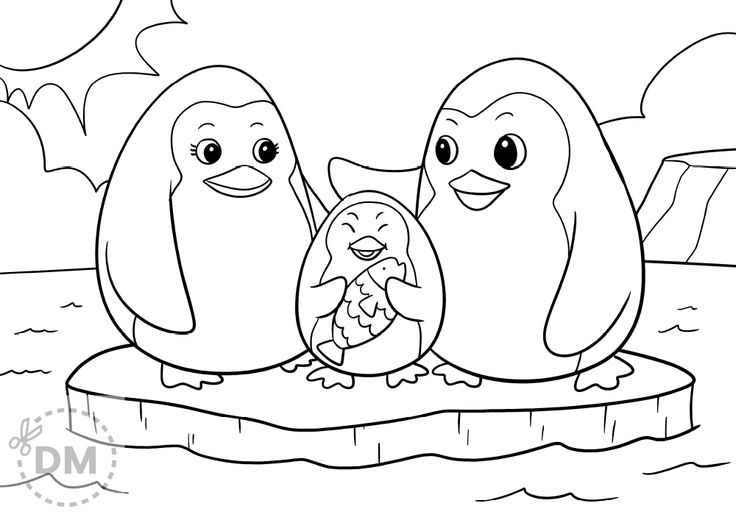 Penguin Coloring Pages Free Printable 27