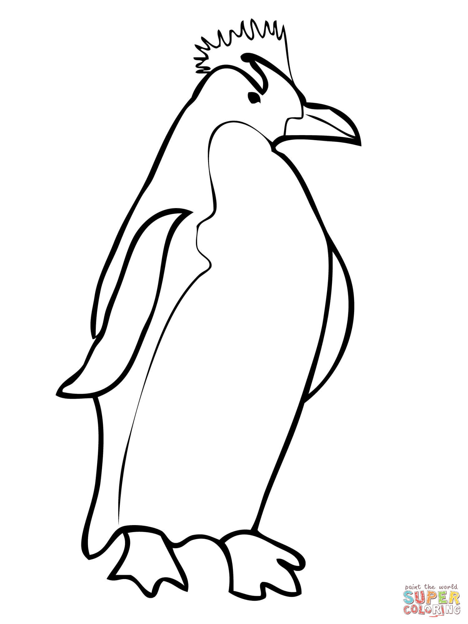 Penguin Coloring Pages Free Printable 3