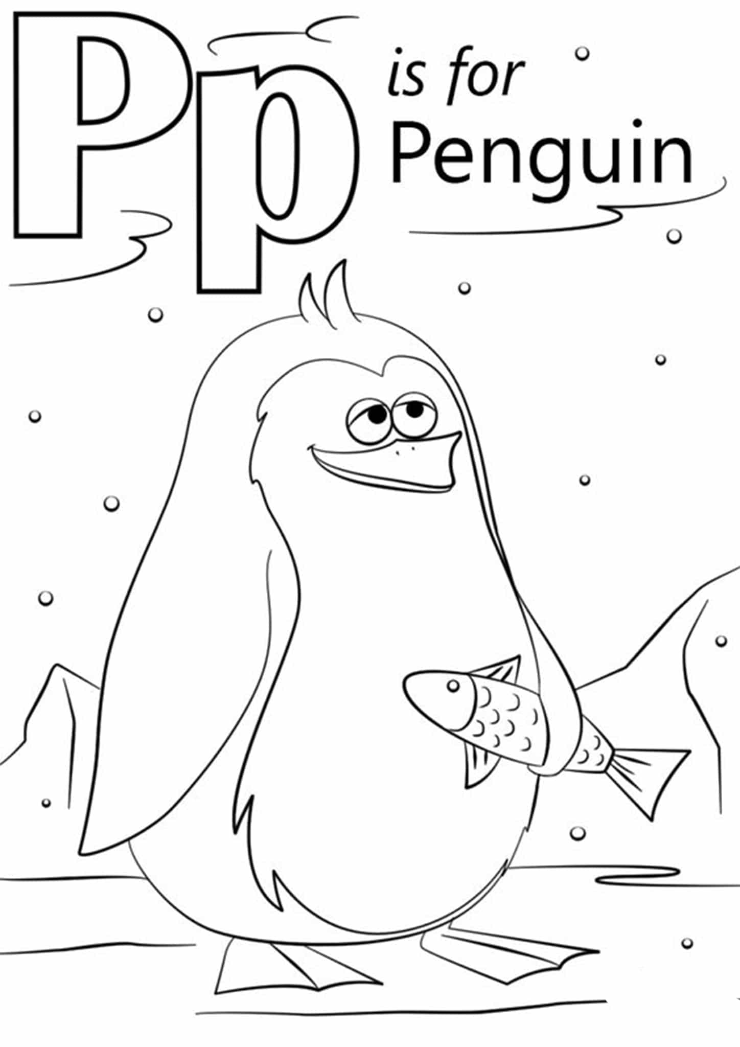 Penguin Coloring Pages Free Printable 30